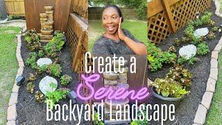 Create a SERENE Spring/Summer Backyard Landscape|Budget Friendly|PART 1 Backyard Mini Series