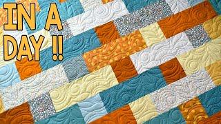 Stackabond | Fat Quarter Quilt Pattern | In A Day | Quick and Easy