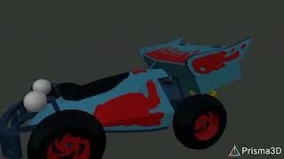 Poppy Playtime Chapter 3 model racing car and bed @ChikyGames @SrCatnapsito