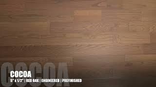 5" x 1/2" Engineered Red Oak Cocoa #1 & Better Hardwood Flooring