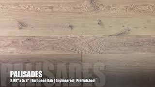 8.66" x 5/8" Engineered European Oak Palisades Hardwood Flooring