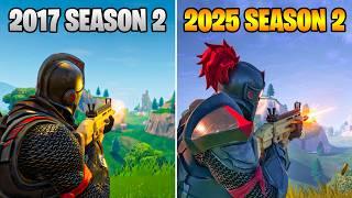 OG Fortnite Season 2 VS Now (2017 vs 2025)