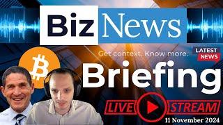 BizNews Briefing - Trump Bump; Bitcoin above $80,000; MKP founder; Rupert batting for SA