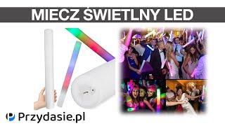 Pałka piankowa świecąca led miecz świetlny party | PrzydaSiePL