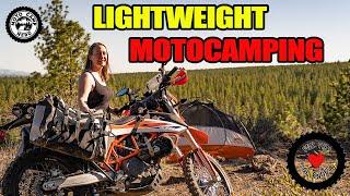 Lightweight Camping Off Your Motorcycle - Camping Tips for Dual Sport & Adventure Motorcycle Riders