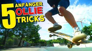 5 Anfängertricks NUR mit OLLIE im Skatepark!