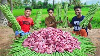 DRUMSTICK MUTTON RECIPE | Mutton Masala Drumstick Curry | Village Recipe