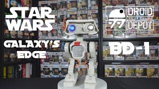 Lets check out the BD-1 Interactive Remote Control Droid from Galaxy's Edge