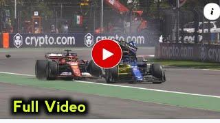 alex albon crash into ollie bearman | alex albon and ollie bearman crash | alex albon crash