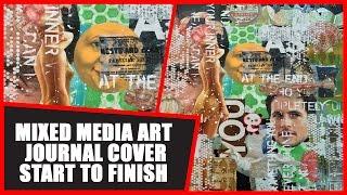 How to: Mixed Media Art Journal Cover