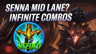 *NEW* SENNA MID LANE! SENNA EVERYWHERE! INFINITE COMBOS WITH SENNA?