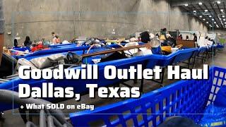 Trip to Goodwill Outlet Dallas, Texas - What Sold on eBay - Reseller Vlog