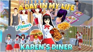 DAY IN MY LIFE PEGAWAI KAREN'S DINER || SAKURA SCHOOL SIMULATOR