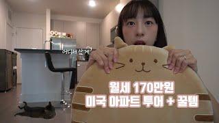 ENG | 랜선 집들이 월세 170만원 미국 아파트 투어, 아마존 테무 네스프레소 추천템