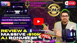 OneAiFreedom Review[LIVE] Access All AIs Uncensored, No Rules, No CensorshipFREE AI Bonuses