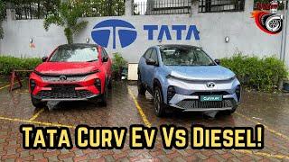 Tata Curvv Ev Vs Diesel. Exterior Impressions!