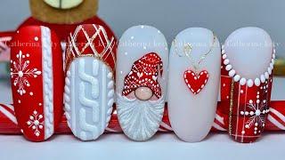 Easy Christmas Nail Art|Tartan Nail Art|Gnome Nail Art|Christmas Nail Art 2024|Madam Glam