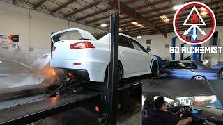 Evo X ID 1050X MHI 18k turbo ETS 3.5" Intercooler ETS 3" intake Flex fuel Dyno & ACT clutch review