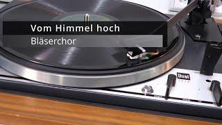 +++ Vom Himmel hoch da komm ich her +++ historische Grammophonplatte Bläserchor 78er Platte