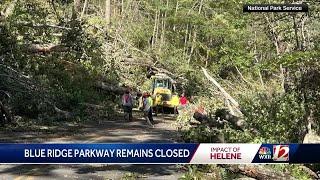 Blue Ridge Parkway in NC closed after Helene