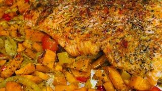 Sheet Pan Salmon Dinner