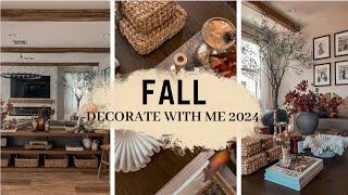 FALL DECORATE WITH ME 2024 || PART 1 || LIVING ROOM & CONSOLE INSPIRATION