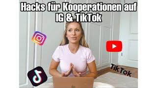 Hacks für Kooperationen auf Instagram & TikTok ⬇️