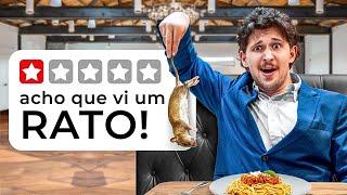 Fui nos restaurantes com PIOR avaliação do Brasil!