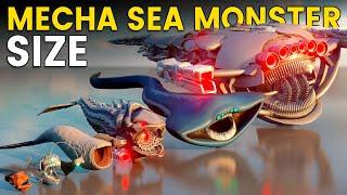 Mecha Sea Monster Size Comparison 3D | MECHA BLOOP Vs MECHA MAJA