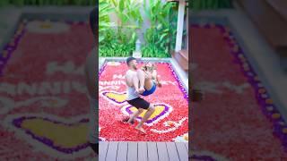 romantic pool decoration| save the date decoration| rose petals decoration on pool| pool decoration