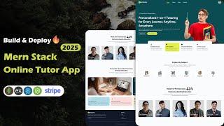 Online Learning Platform Project Using MERN Stack - Build and Deploy Online Tutor App using React