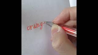 Calligraphy "Orange" gel pen