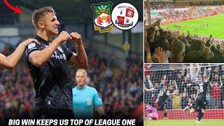 BATTLING WIN KEEPS WREXHAM TOP OF LEAGUE ONE | Wrexham AFC 2-1 Crawley Town Reaction