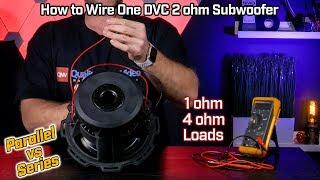 How to Wire Your Subwoofer Dual Voice Coil 2 ohm - 1 ohm Parallel vs 4 ohm Series Configurations