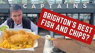 Eating at the BEST FISH AND CHIPS SHOP in BRIGHTON? BLOODY SEAGULLS!