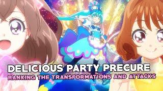 Ranking the Delicious Party PreCure Transformations and Attacks