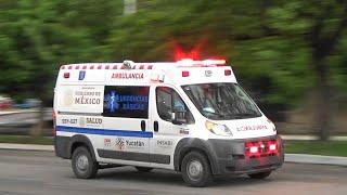 Ambulancia Secretaría de Salud Yucatán SSY-027 en emergencia