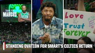 Marcus Smart showed love after Celtics' tribute video + Fans chant 'WE LOVE MARCUS' | NBA on ESPN