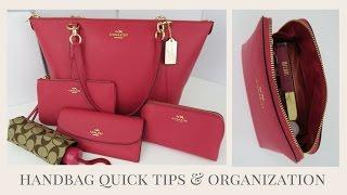 Handbag Quick Tips & Organization PLUS HUGE Coach Giveaway