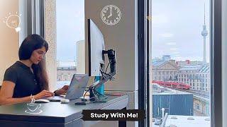 1 HOUR STUDY WITH ME | Library Session, No Break, Background Noise | Humboldt University of Berlin