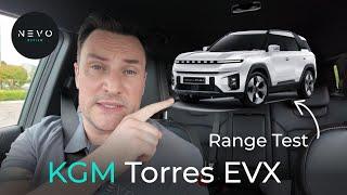 KGM Torres EVX Range Test "Coast to Coast"