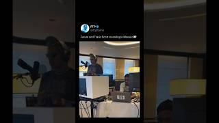 Travis Scott and Future recording in a Studio on a Yacht 