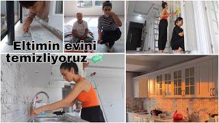 ELTİMİN EVİNİ TEMİZLİYORUZ GÜN 1 - BOŞ EV TURU - ELTİCİM TATLI GETİRDİ - TEMU KARGOMU AÇTIM