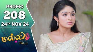 Malli Serial | Episode 208 Promo | 24th Nov 24 | Nikitha | Vijay | Saregama TV Shows Tamil