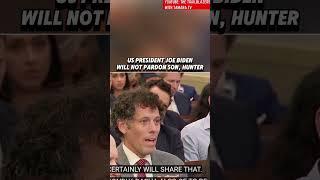 Joe Biden Stands Firm: No Pardon Plans for Hunter Biden!|White House