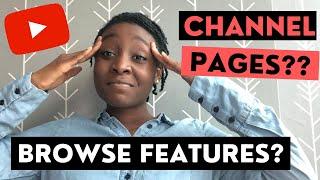 What does CHANNEL PAGES mean? | What does BROWSE FEATURES mean?-Learn About Traffic Sources with Me!