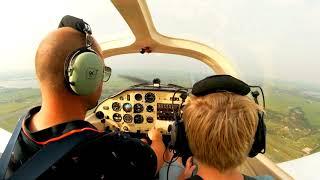 Thomas birthday flight with short visit at Lelystad Airport | Tecnam Sierra P2002-JF