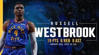 Russell Westbrook Full Game Highlights vs. Celtics   |  1/8/25