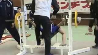 Miss yamagami established the Japanese National Junior record of Benchpress.