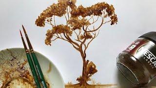 Coffee painting- Tree for “beginners”